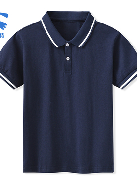 男童T恤衫短袖POLO衫保罗儿童夏季童装男孩体恤衫学生班服校服