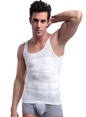男士塑身衣收腹背心束腰美体内衣定型紧身束身衣薄款运动健身