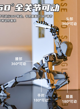 3d人偶幸运13升级版全身关节可动机器人益智玩具网红礼物超可动