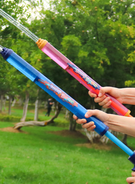 儿童水枪玩具喷水抽拉加特林女孩强力成人小孩漂流戏水男孩打水仗