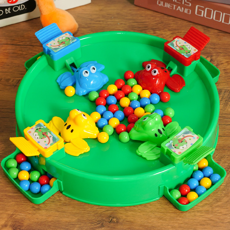儿童青蛙吃豆豆玩具男孩二人对战亲子互动桌面益智游戏3到6一13岁