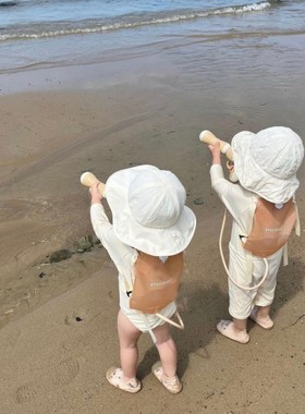 韩国ins儿童背包水枪大容量男女孩抽拉式呲水枪宝宝打水仗玩具