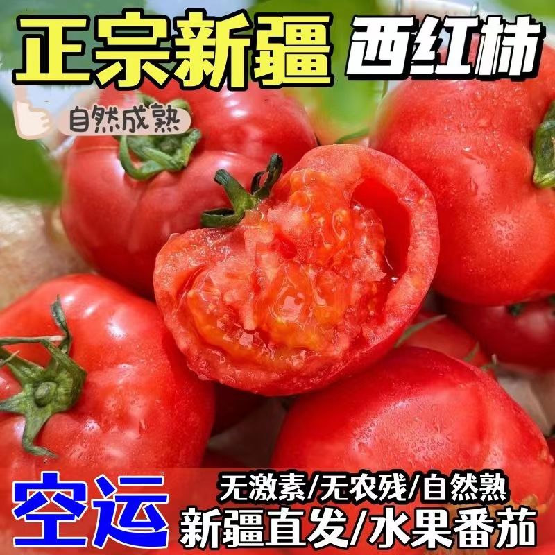 新疆普罗旺斯西红柿自然成熟新鲜水果当季孕妇生吃沙瓤番茄一整箱