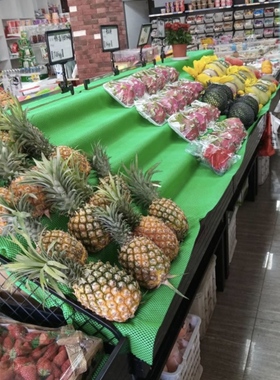 水果店纸板货架展示架中岛台阶梯形陈列架子生鲜超市水果蔬菜堆头