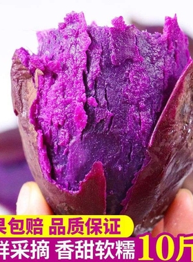 紫薯新鲜5斤板栗红薯地瓜番薯蜜薯山芋小香薯10沙地蔬菜包邮紫心