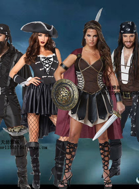 万圣节服装海盗全套成人化妆舞会cos杰克船长男加勒比海盗服装女