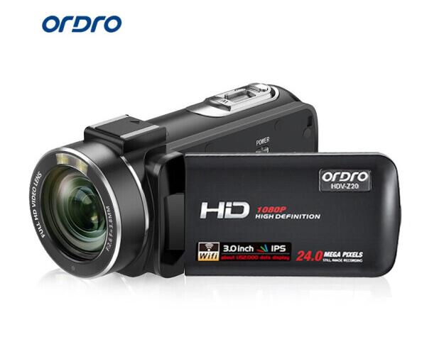 欧达Z20高清摄像机 家用数码dv专业手持 录像机摄影机WiFi传输