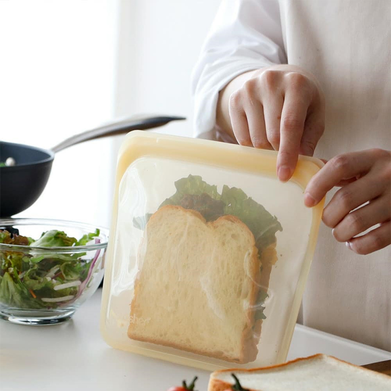 密封保鲜袋铂金硅胶三明治食品袋保鲜低温慢煮便携袋可微波加热