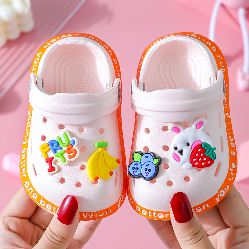 儿童凉鞋2021新款夏公主包头洞洞鞋婴幼儿防滑软底小童宝宝凉拖鞋