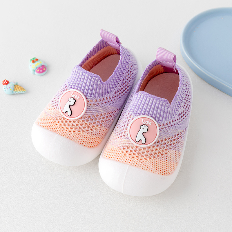 婴儿学步鞋1-3岁宝宝地板鞋儿童鞋网面透气防滑夏季凉鞋软底童鞋