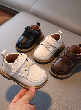 宝宝学步鞋软底婴儿英伦风皮鞋1-3岁2婴幼儿春季男女童小童鞋男童