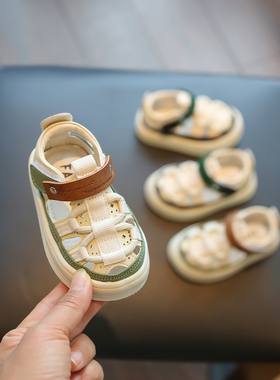 儿童凉鞋男宝宝机能鞋夏季软底婴儿学步鞋男童鞋子女小童鞋1一3岁