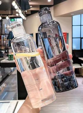 仿矿泉水瓶式水杯子新款便携上班网红水瓶透明塑料女生高颜yh