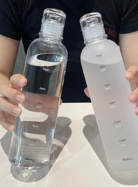 仿矿泉水瓶式水杯子新款便携上班网红水瓶透明塑料女生高颜值简约