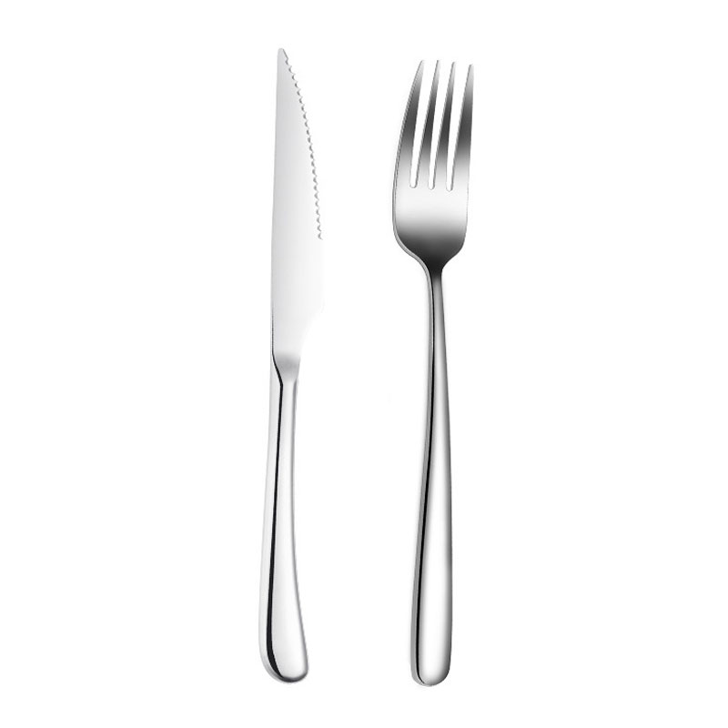 【丰锅足食】加厚不锈钢牛排刀叉套餐西餐刀叉餐具两件套