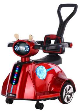 新品儿童电动遥控车摇摇车四轮汽车手推瓦力车男女宝宝玩具童车可