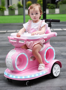 婴儿童车电动遥控汽车四轮手推车小孩宝宝可坐人摇摇玩具车摩托车