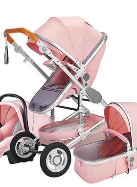 高景观婴儿推车可坐可躺轻便折叠多功能儿童车避震宝宝四轮推车
