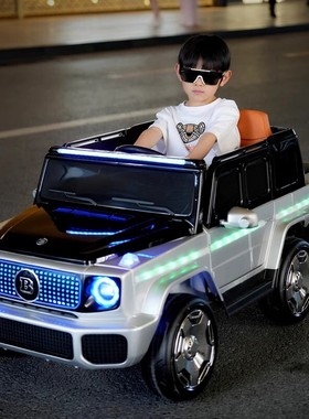 迈巴赫奔驰大G儿童电动车六轮汽车玩具车越野车可坐大人亲子童车