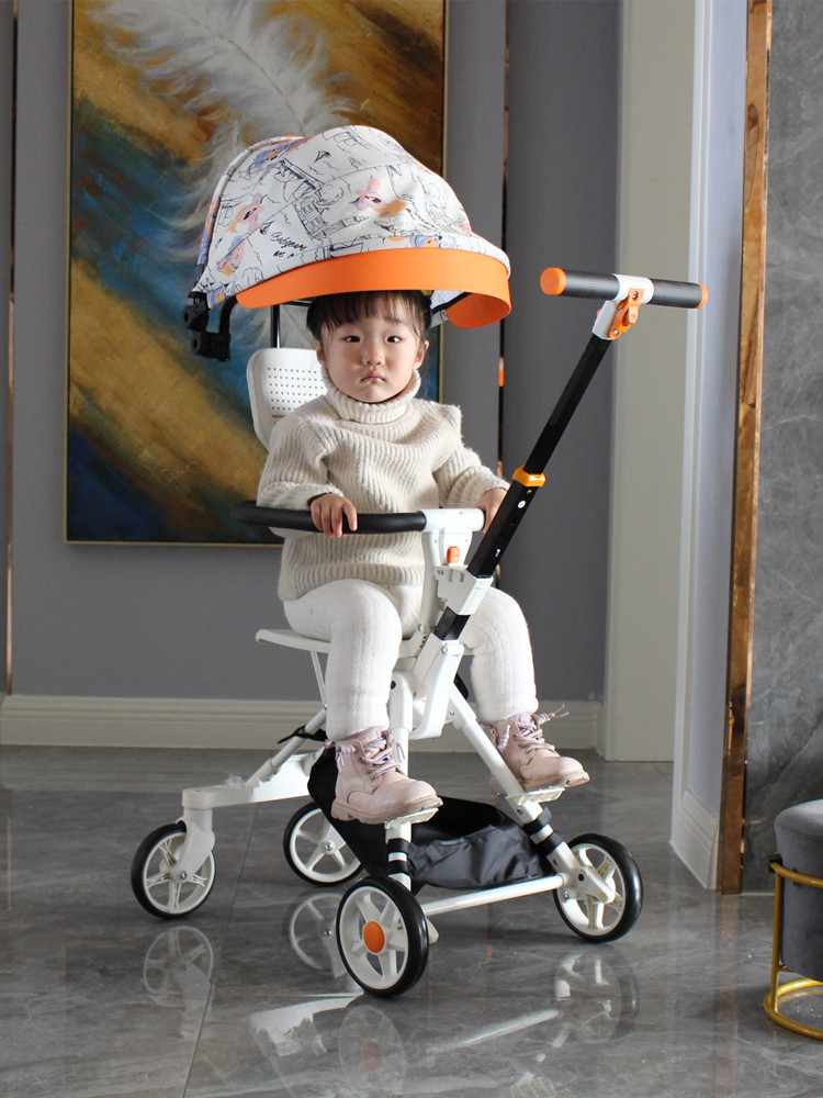 靓娃溜娃神器手推车轻便一键折叠婴儿宝宝6个月-5岁双向遛娃童车