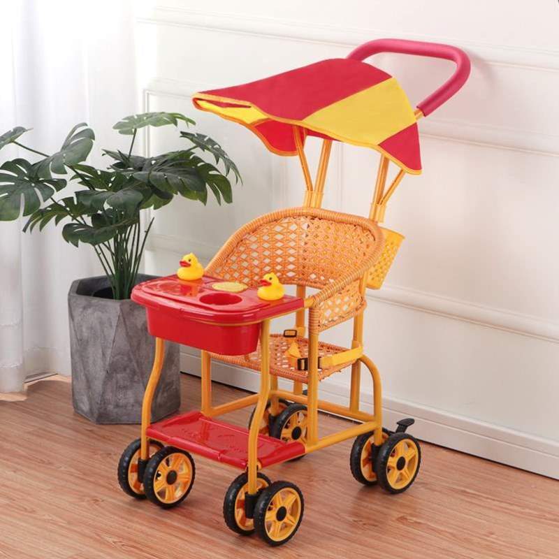 八个遛夏天儿童月神器儿童车的推车坐小推车宝宝出行婴儿凉椅娃