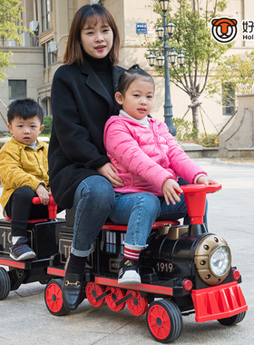 好来喜小火车儿童电动车四轮男女宝宝童车儿童可坐人小孩玩具汽车