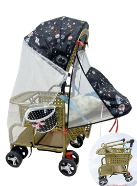 夏季仿藤儿童童车便捷式宝宝推车小孩婴儿可坐可躺可折叠藤椅推车
