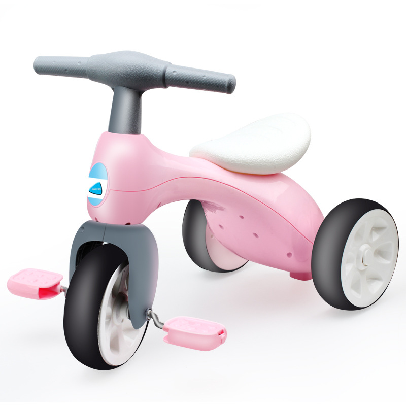 儿童三轮脚踏车安全防滑溜娃学步轻便童车脚蹬自行车玩具1-2-3岁