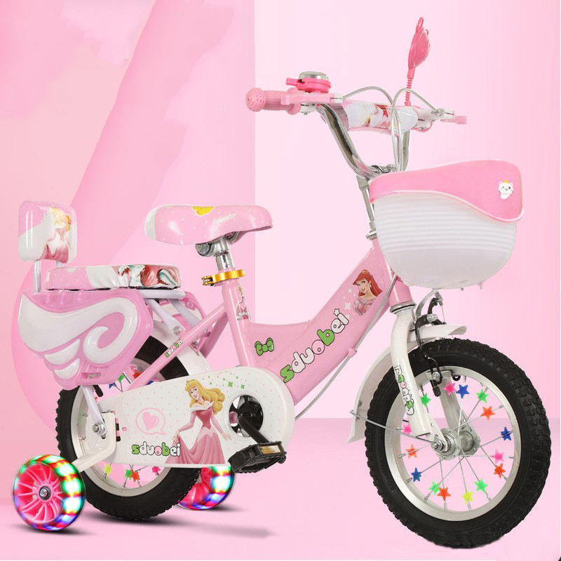 2023年新款儿童折叠自行车女孩单车脚踏车女生高颜值玩具车女童车