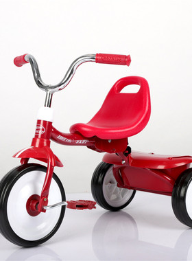 宝宝童车带储物箱一键可折叠三轮车儿童脚蹬轻便复古男女孩脚踏车