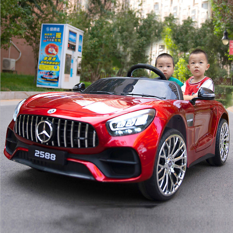 新款德国儿童电动汽车可坐双人婴儿玩具汽车遥控男女双座四驱童车