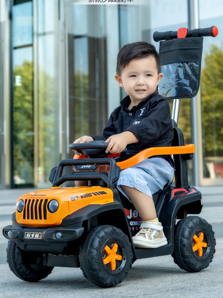 儿童电动车四轮遥控汽车男女宝宝1-3岁小孩充电玩具车可坐人童车