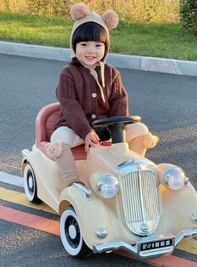 儿童电动车可坐宝宝遥控汽车婴幼手推车男女宝宝四轮充电玩具童车