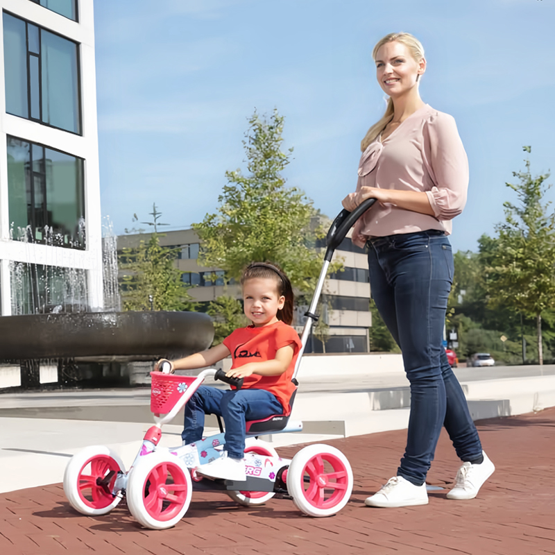 荷兰BERG儿童卡丁车推杆车溜娃神器二合一2-3-5岁可骑脚踏玩具车
