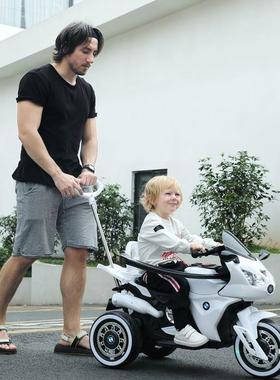 儿童电动摩托车男宝宝三轮车可坐人女小孩幼儿充电瓶遥控玩具童车