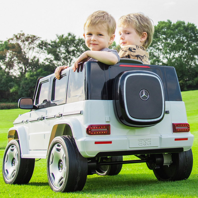 奔驰儿童电动车四轮驱动汽车男女小孩带遥控玩具车可坐人宝宝童车