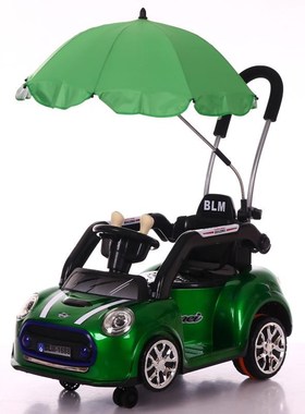 新款儿童电动车四轮摇摆童车手推双驱动遥控婴儿小孩玩具可坐人汽