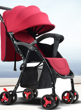 包邮婴儿推车可坐可躺超轻便携高景观可折叠四轮手推车儿童车