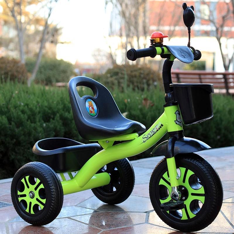 儿童三轮脚蹬车1-2-3-6岁两用儿童车宝宝孩子手推车自行车二合一