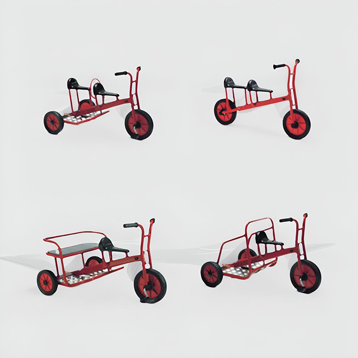 幼儿园户外运动专用脚踏车室外单人双人三轮车游戏玩具童车旋转车