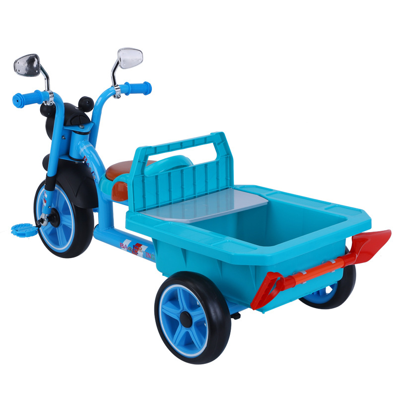 热销中儿人玩轮带斗三具车童车玩具双胞胎玩具宝宝脚踏车1-7岁双