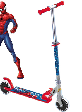 原装正品可折叠可调高低2轮滑板车童车蜘蛛侠等滑板车铝镁合金