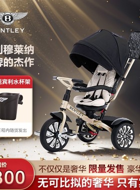 宾利穆莱纳Bentley儿童三轮车限量版1岁3岁5岁玩具婴幼儿手推车