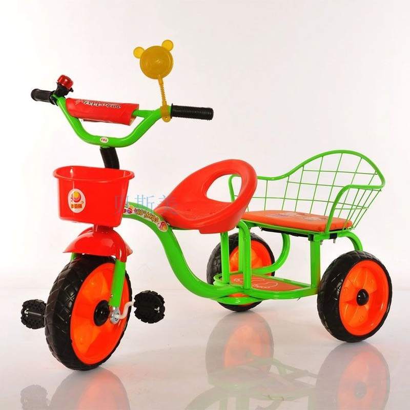 包邮新款儿童三轮车2-3-5-6岁小孩脚踏车双人婴儿幼儿童车