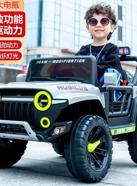 儿童电动车四轮四驱汽车男女小孩带遥控玩具车可坐人宝宝四驱童车