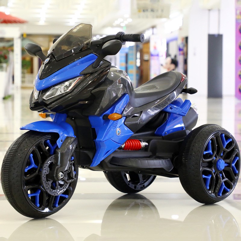 高档2023年新款儿童电动摩托车玩具车可坐人双人童车超大号双驱三