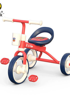 乐的小黄鸭儿童三轮车脚踏车自行车宝宝婴儿多功能脚蹬平衡儿童车