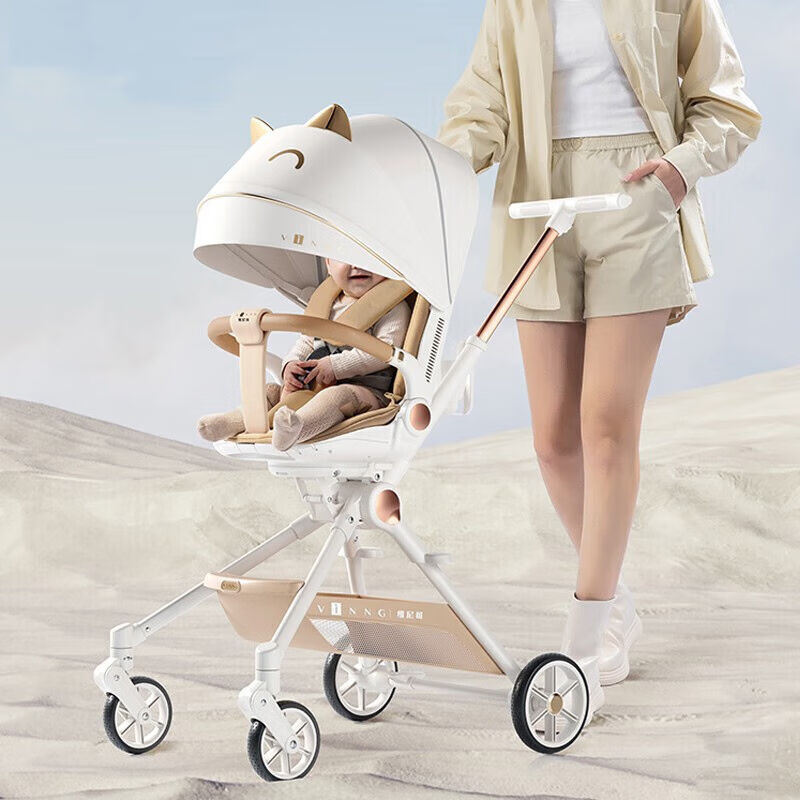 维尼可遛娃车可坐可躺折叠婴儿推车双向高景观溜娃儿童车高景观|