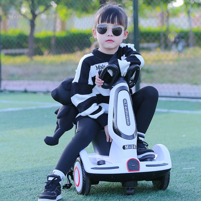 儿童电动可坐遥控漂移车小孩遥控车男女漂移可坐人婴幼儿童车玩具