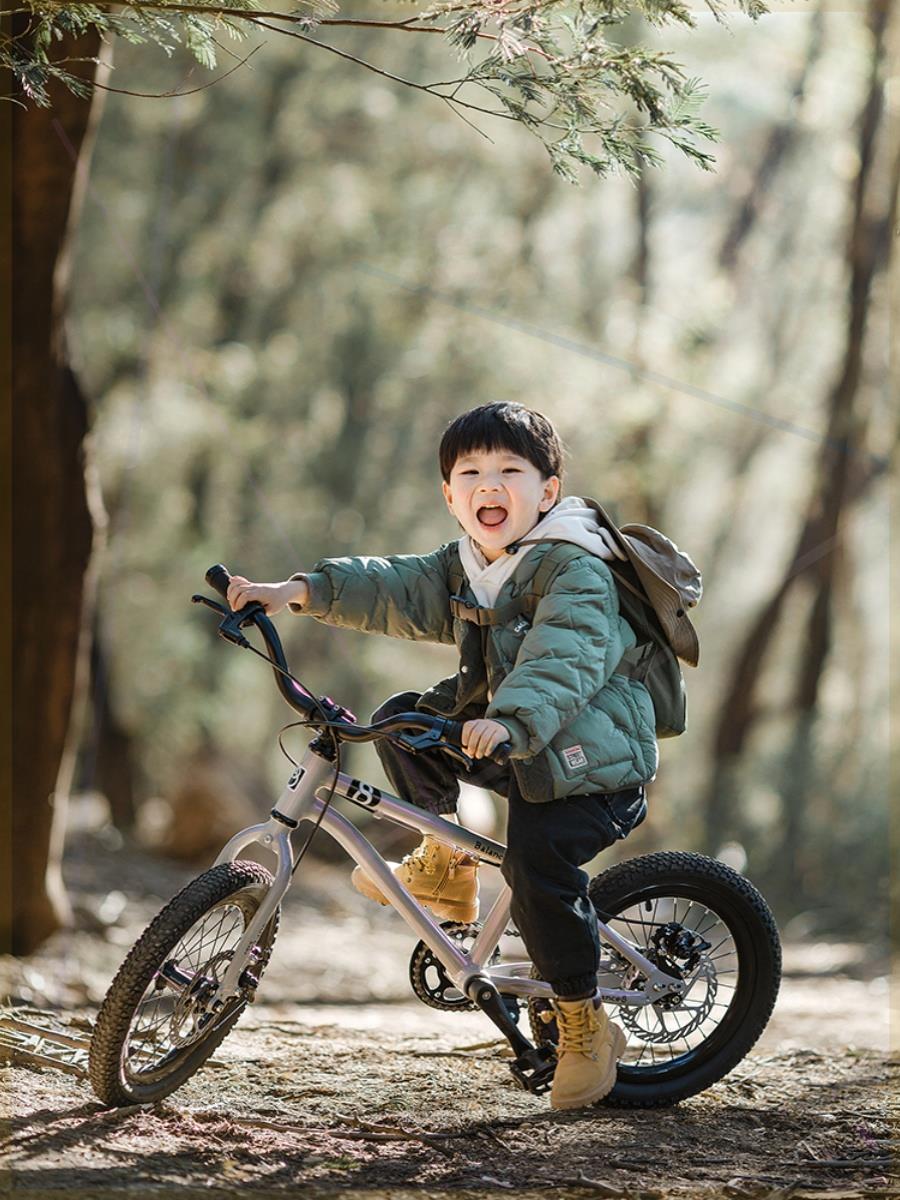 儿童车自行车单车超轻铝合金顶配款双轮碟刹男女孩山地车